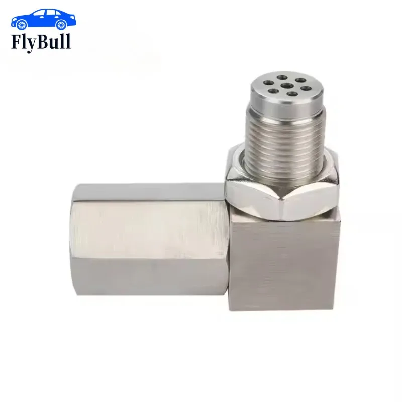 M18 * 1.5 Universal 90 Graus Mini Catalisador O2 Sensor Sensor de Oxigênio com Um Mini Conversor Catalítico
