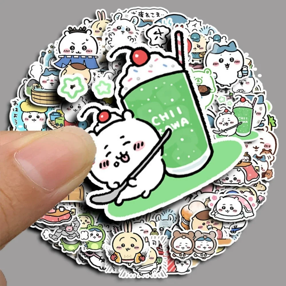 60/100 Stück Kawaii Anime Chiikawa Spielzeug Aufkleber Cartoon Hachiware Usagi Skateboard Laptop Handy Becher Dekorative Aufkleber Geschenke