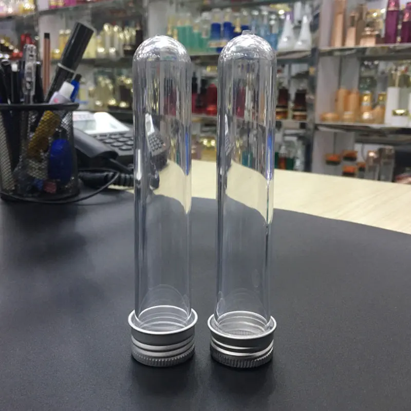 20 Pz Lab 30 ml PET Provetta Bottiglia Trasparente Cilindrica Bottiglia Riutilizzabile In Plastica Per Maschera Caramelle Linea Dati 25*110mm