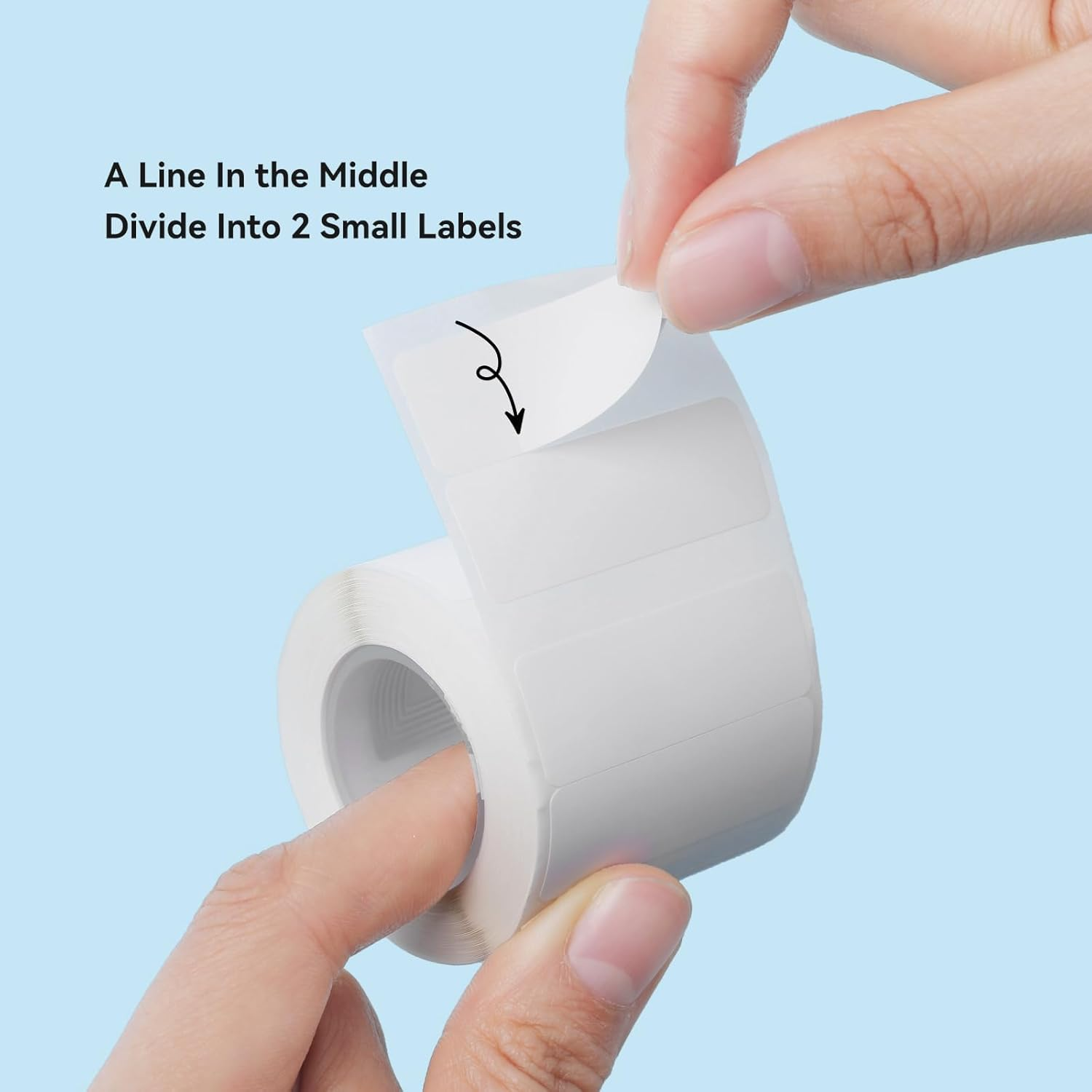 Niimbot B21/B1/B31 Thermisch Label Sticker Papier Rond Wit 20-50mm Breedte Kleding Tag Commodity Prijs Voedsel Zelfklevend