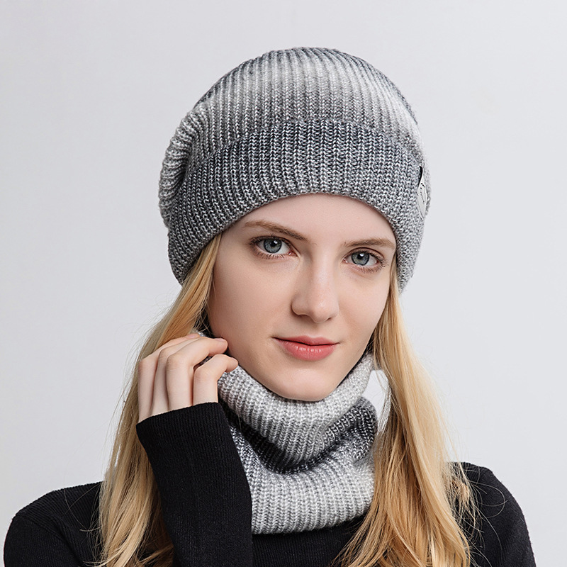 Winter Beanie Kappe Schal Für Männer Frauen Winter Draußen Warme Dick Gestrickte Hut Neck Schals Maske Motorhaube Caps Ski Maske warme Dicke