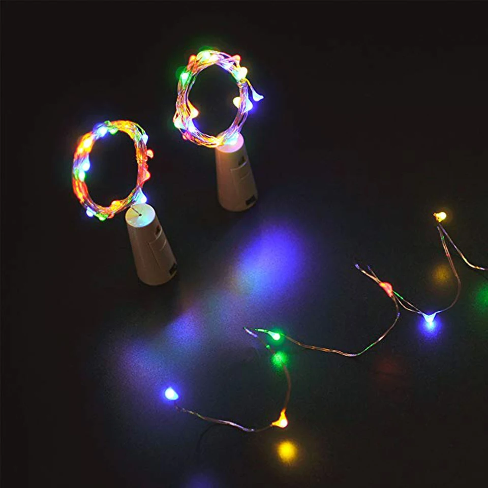 1/3/5/10/20pcs luce per bottiglia di vino con luci a stringa a LED in sughero luci fatate a batteria ghirlanda decorazione per feste di matrimonio di natale
