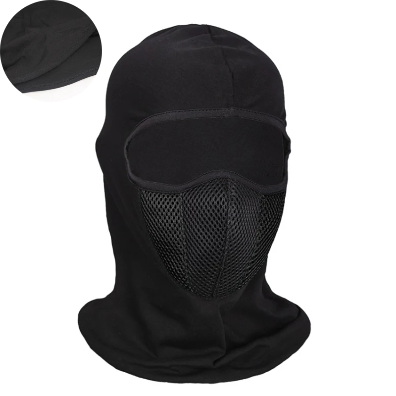 Breathable Balaclava รถจักรยานยนต์หน้ากากใบหน้าเต็มรูปแบบ Skullies หมวกหมวก Motocross หมวกกันน็อคมอเตอร์ไซค์ Moto ขี่คอ Face Hood หน้ากาก Moto