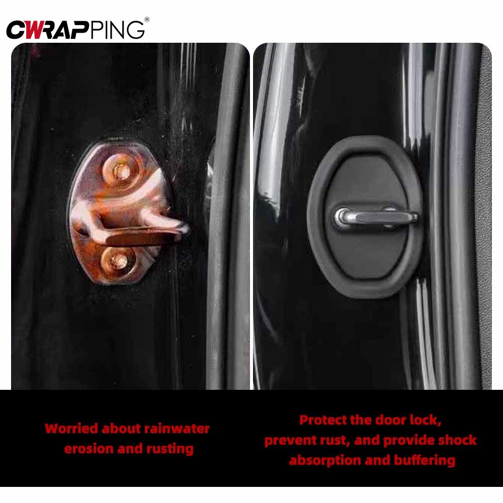 Amortecedor da porta do carro flexível fechadura da porta protetor capa de silicone portas do carro bloqueio fivela mudo almofada protetora acessórios