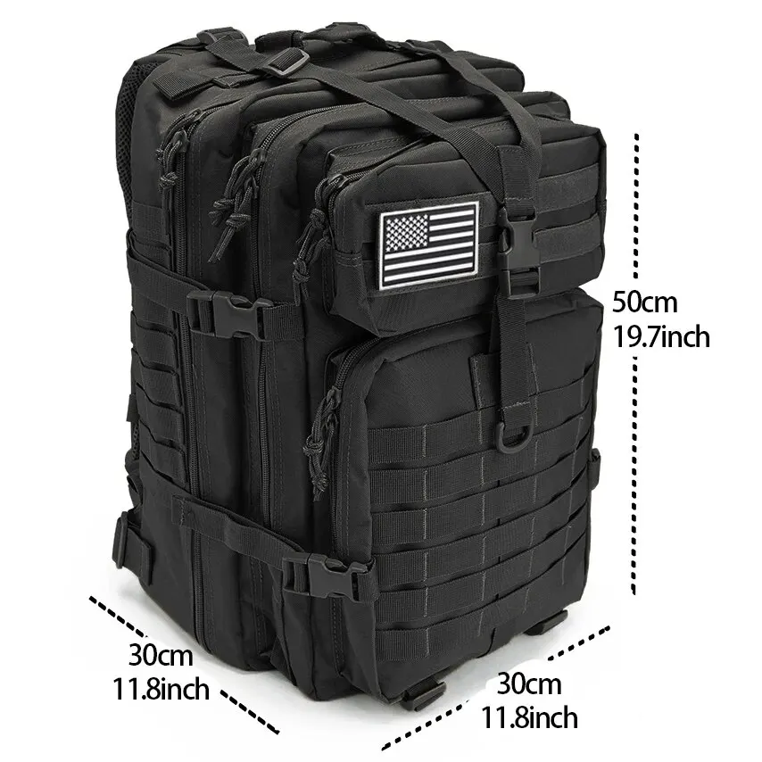 50L Mann Taktische Rucksäcke Überleben Reisetaschen Hking Outdoor 3P Assault Pack EDC Molle Pack Für Trekking Jagd Tasche