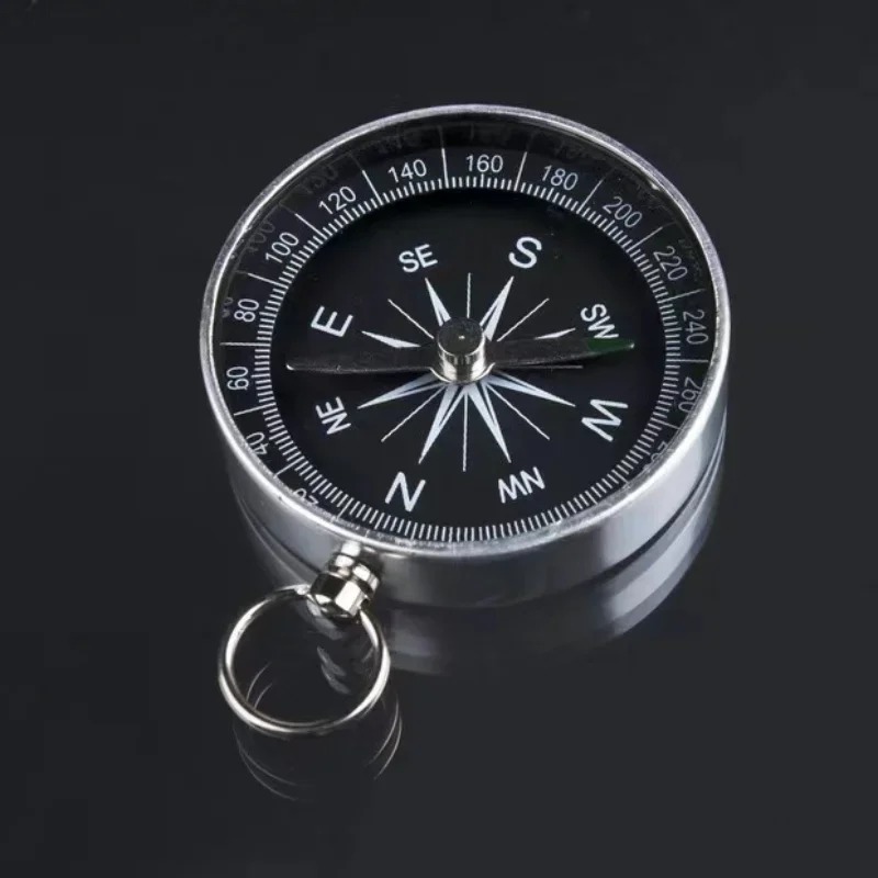Hiking Backpack Compass Keychain Pendant Camping Navigation Aluminum Alloy Mini Kids Compass Outdoor Adventure Travel