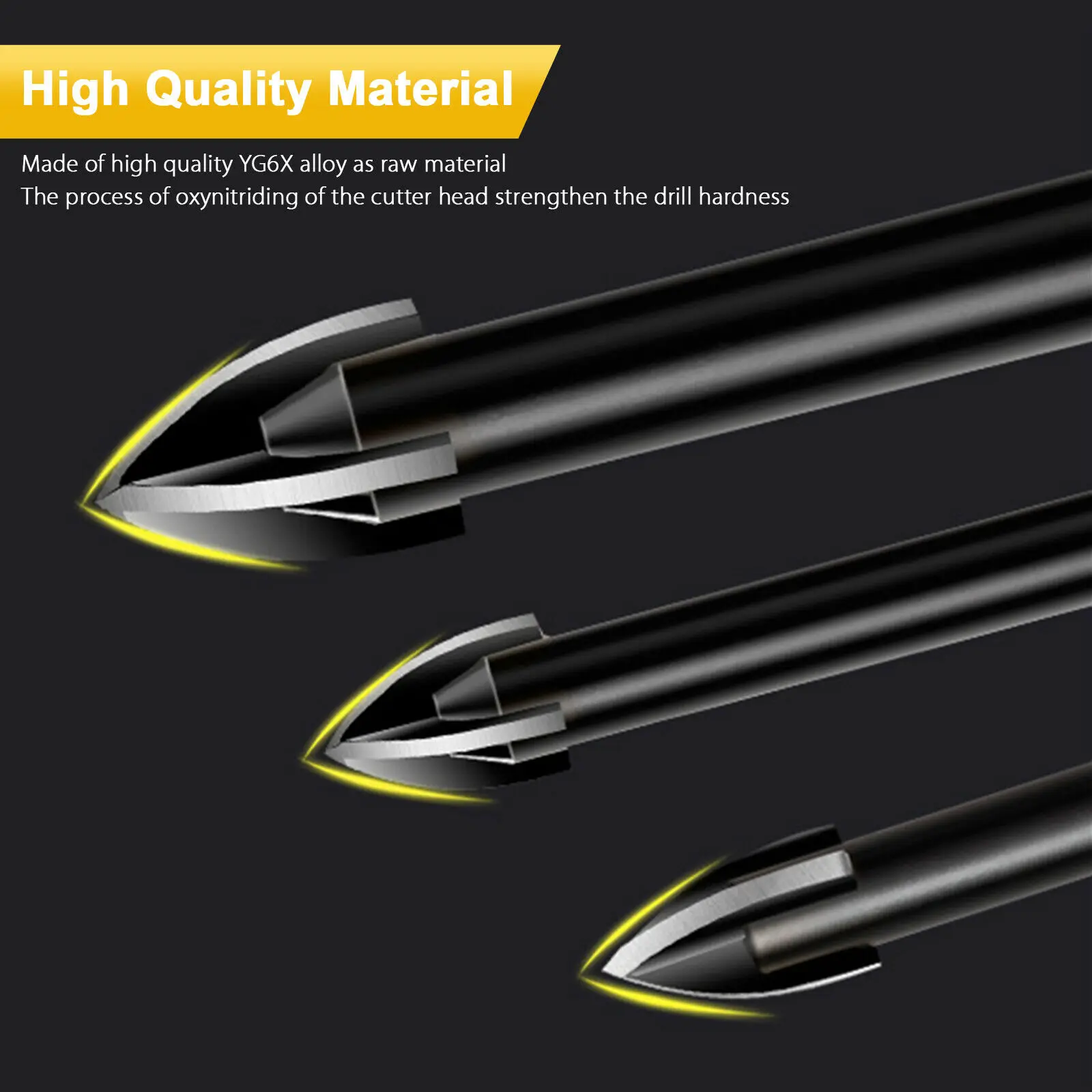 1Pc Diamond Drill Bits Hole Saw Set For Tile Concrete Brick Glass Ceramic Wood Metal Stone 4-12mm Woodworking Tools Dropshipping