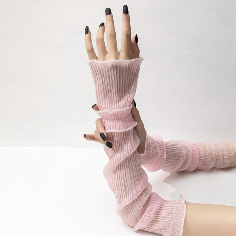 ネイルアート用の取り外し可能な偽のレーススリーブ,装飾的な手錠,マニキュアアクセサリー,写真撮影のアクセサリー,1ペア