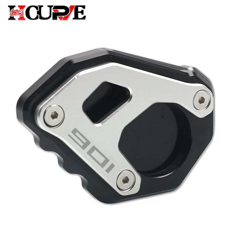 二輪車用CNCスタンド,フットサイドスタンド,拡張サポートプレート,Husqvarna 901,norden 901,norden901,2021, 2022,に適合