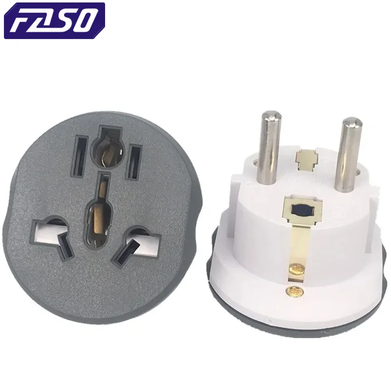 Korea EU Plug Adapter 16A 250V Travel Adapter Converte