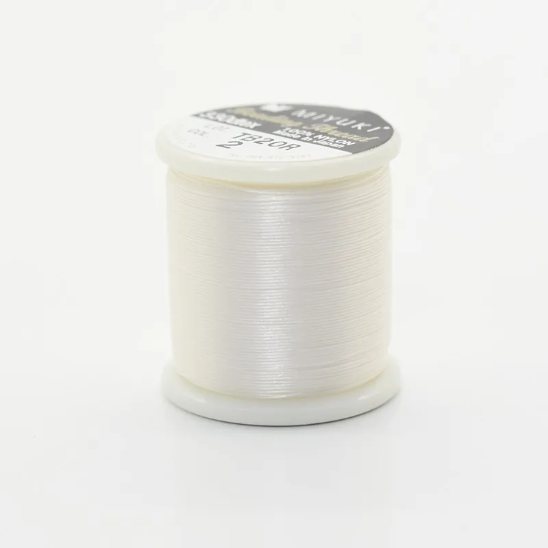 55 Yard Japan Miyuki Thread 100% Nylon Beading Thread 330 DTEX 0.225mm Wire Elastic Cord Beading Thread for Bracelets DIY