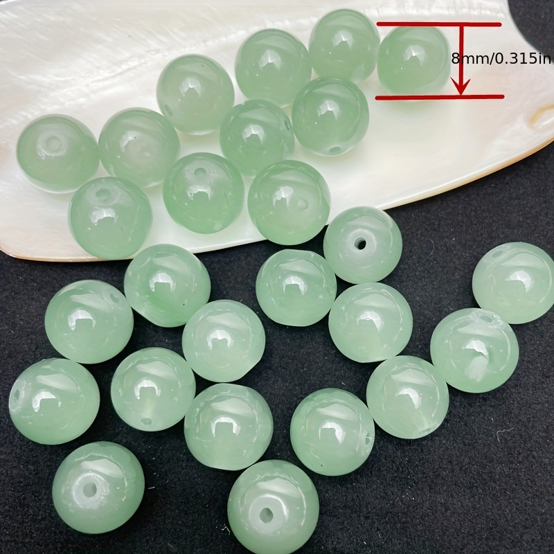 8mm/50 pezzi perline sfuse in vetro bicolore stile dolce per braccialetti fai da te fatti a mano collana creazione di gioielli perline decorative