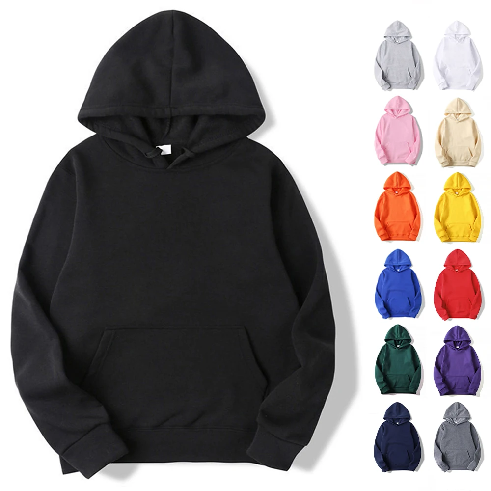 Gładkie polarowe bluzy z kapturem unisex hurtownia bluza z kapturem męska tania sublimacja czarna bluza z kapturem dla mężczyzn Sudaderas De Hombre