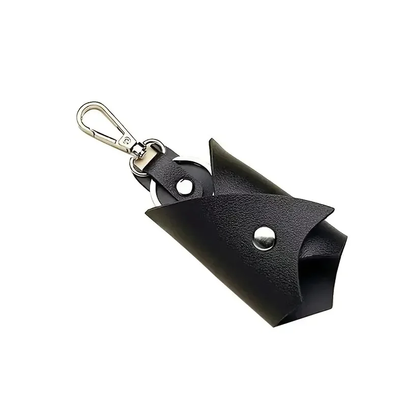 1pc 키 체인 펜던트 PU 가죽 자동차 키 수호자 가정용 안티-분실 허리 교수형 키 가방 아버지의 날 선물, 남자 친구 선물