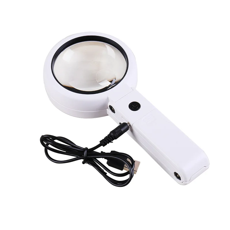 Foldable with 8 LED Light 5x 11x Stand Desk for Jewelry Appraisal Reading Repair Magnifying Glass Portable Hand-held