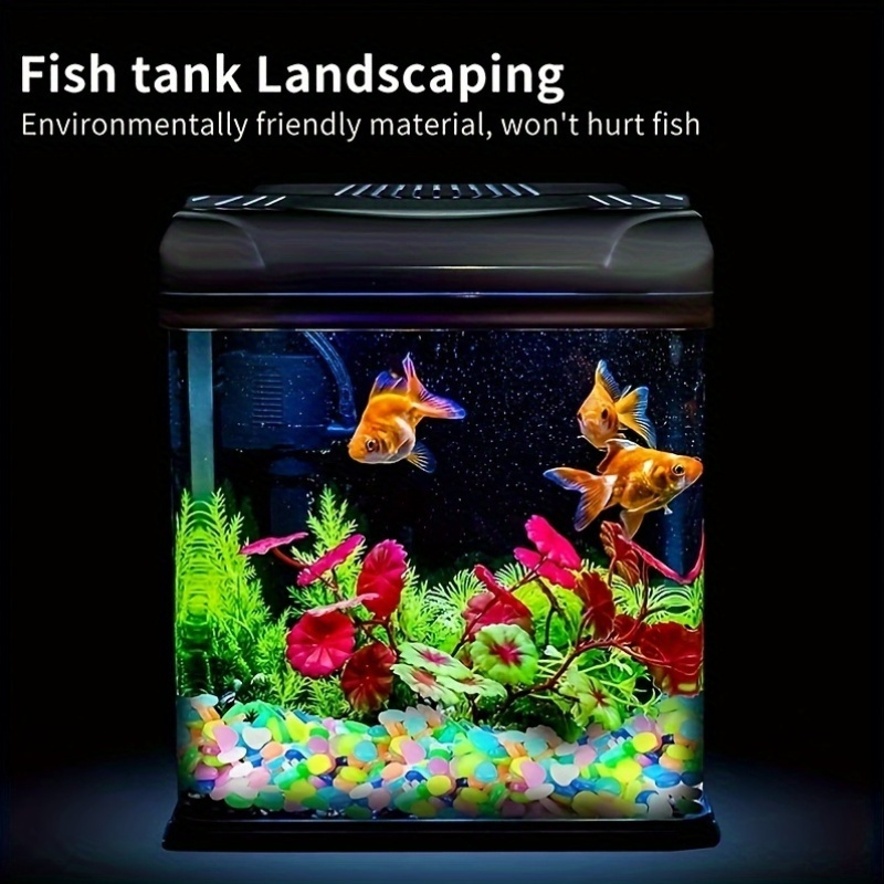 200 個暗闇で光る庭の小石歩道ガーデンテラス芝生庭パティオ水槽水族館の装飾グローストーン