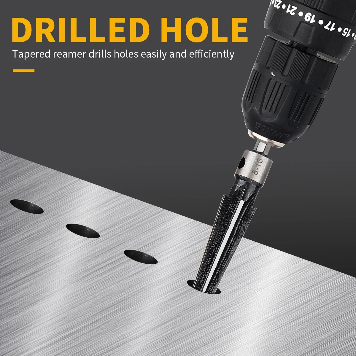 1PCS Taper Reamer Hand Metal Reamer Deburring Hole Handheld Reamer For Wood Metal Plastic Drilling Tools