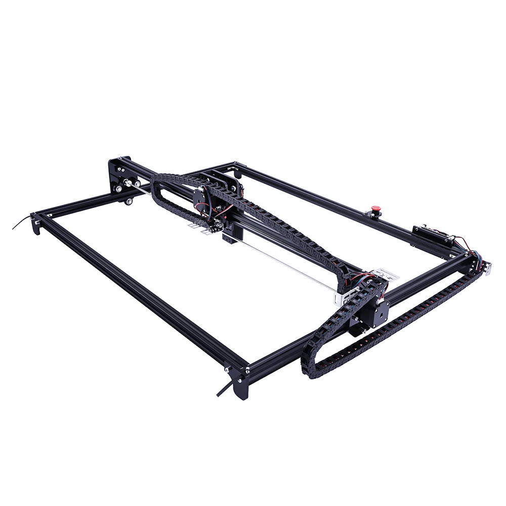 Máquina de gravação cnc 6550 de 2 eixos, área de trabalho 65*50cm 20w, gravador a laser com parada de emergência para corte de madeira mdf