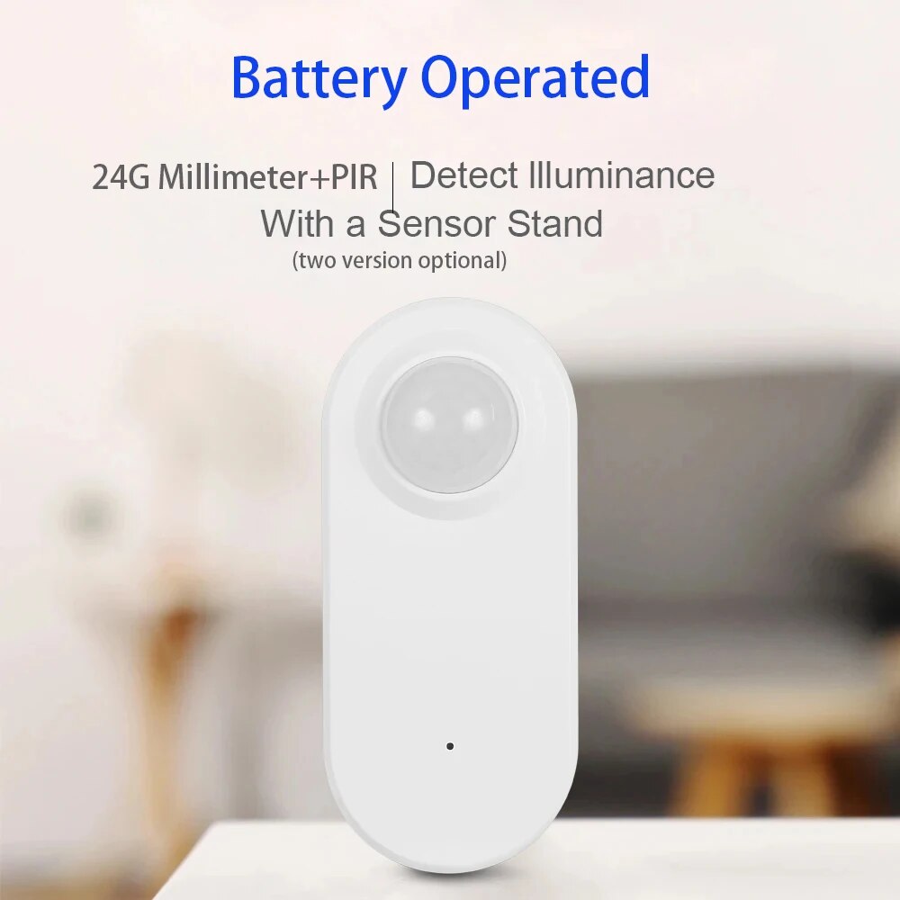 Tuya zigbee presença humana + sensor de detecção de movimento pir detector de luminância bateria operado suporte zigbee2mqtt assistente doméstico