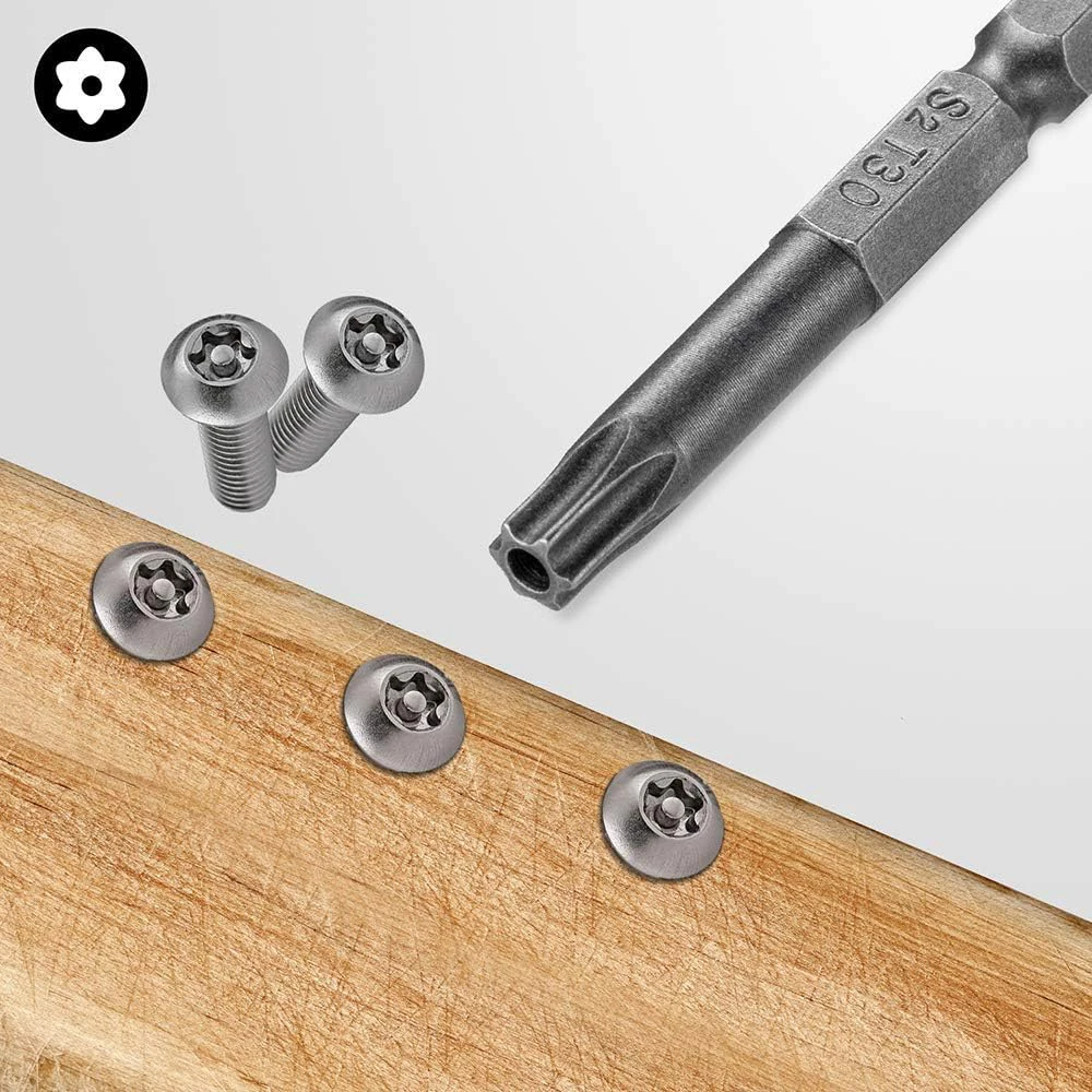11 ชิ้น Torx Security Bit ชุด S2 เหล็ก Magnetic Security ไขควงชุด 50/100 มิลลิเมตร Star ไขควงชุดสําหรับสูญญากาศฉลาม t6-T40