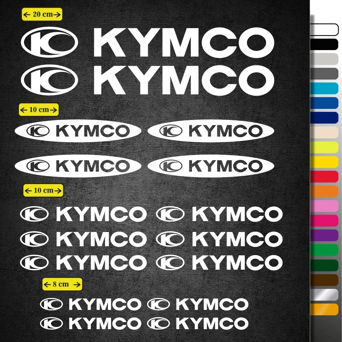 Motor Kymco stickers adhesives Decal for car and motorcycleSponsor Vinyl Sticker