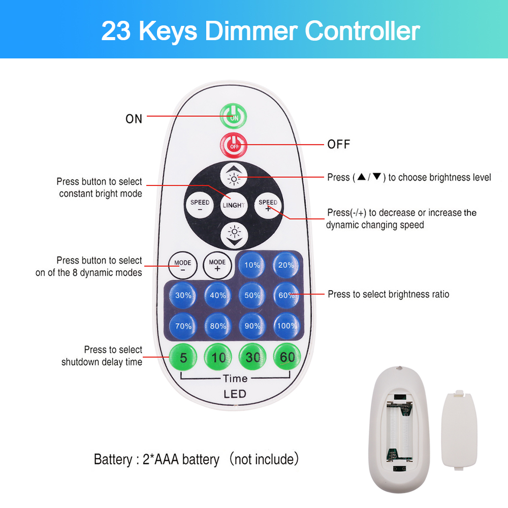 LED Dimmer Controller IR Remote/Tuya WIFI/Bluetooth/RF Touch Panel For 8MM PCB 110V 220V 288Leds/m 360LEDs/m No Wires  COB Strip