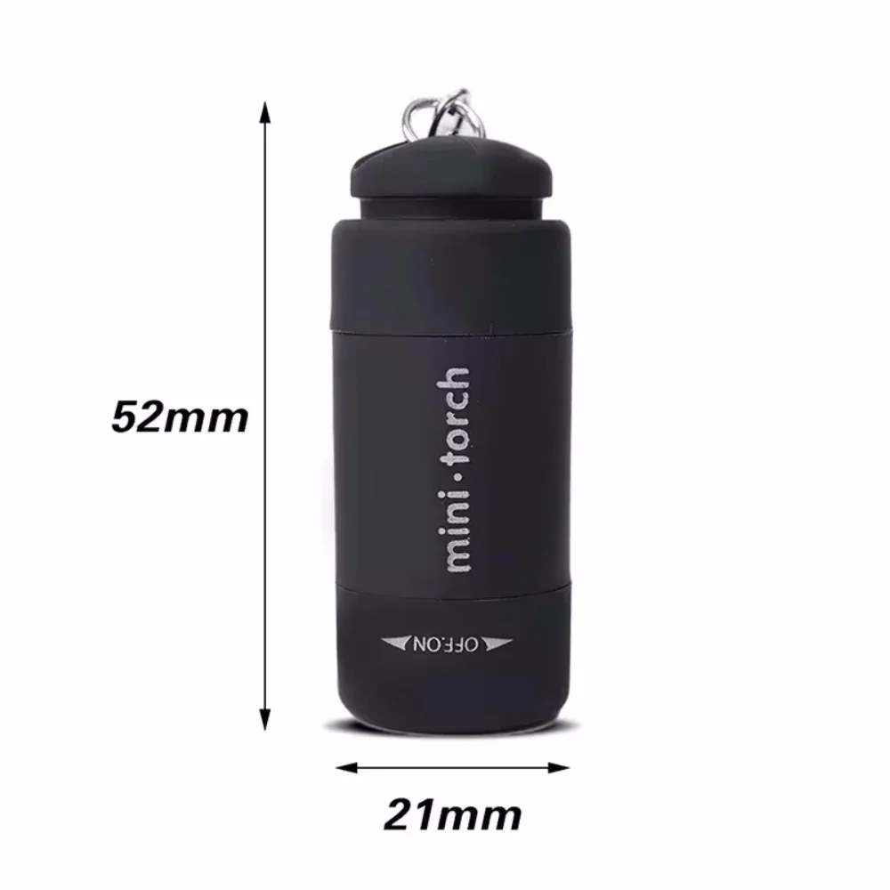 Mini linterna LED recargable por USB, multifunción, llavero de bolsillo, linterna impermeable para acampar al aire libre