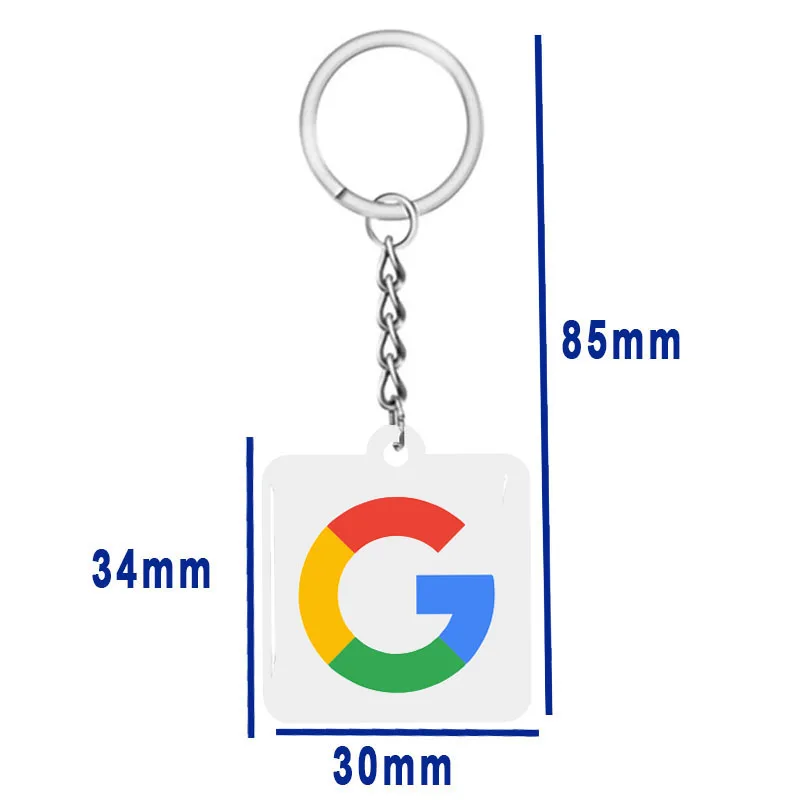 Smart Google Review Tap Keychain for Instant Customer Feedback NFC Tag for Direct Google Reviews