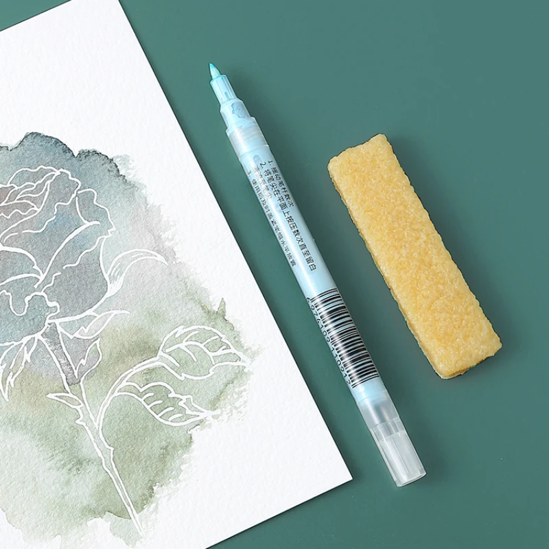 Mark Pen Type Watercolor Masking Liquid 0.7mm Blank Glue Rubber Eraser Ręcznie malowane akwarelowe gwasze do malowania artykułów artystycznych