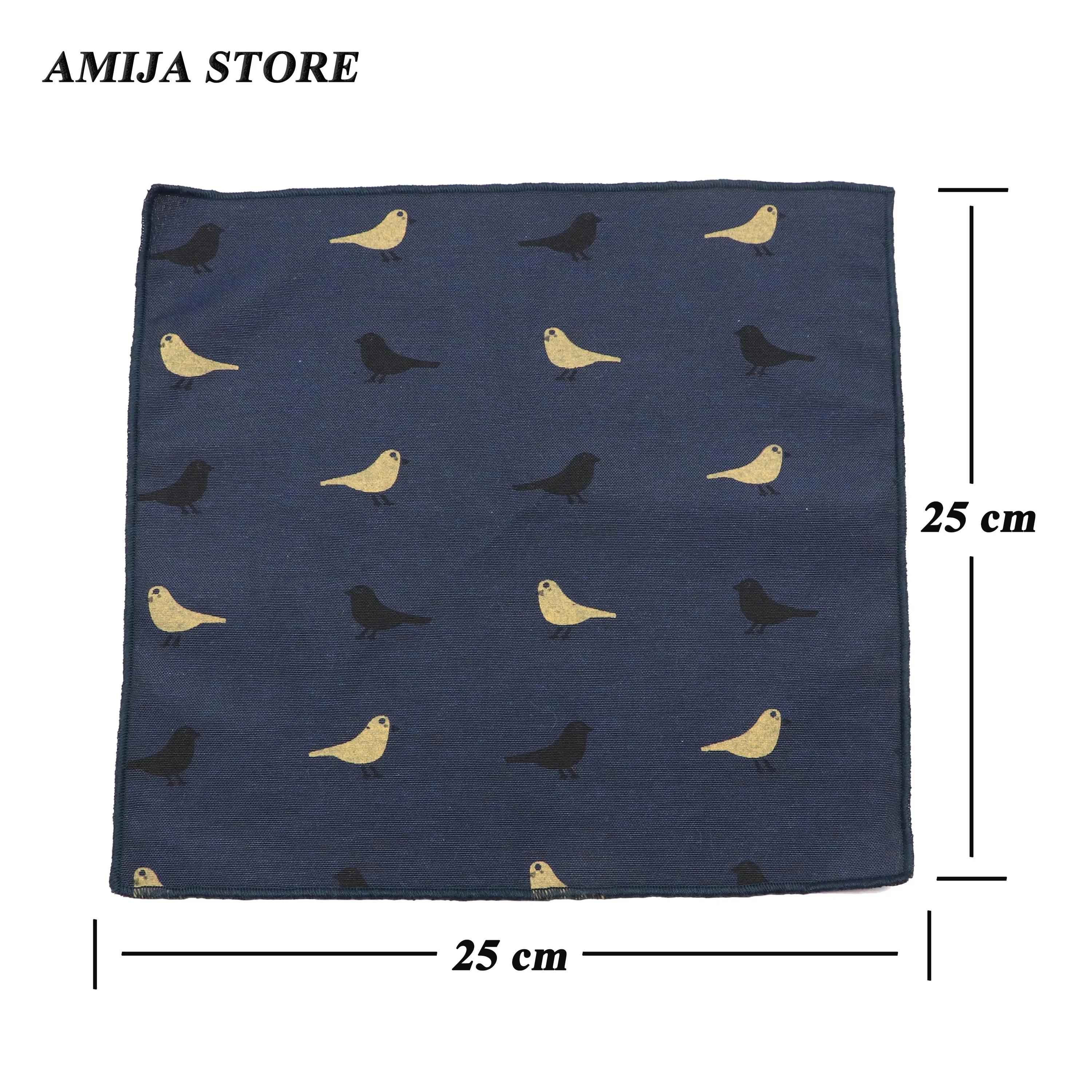 ใหม่ผ้าฝ้ายพ็อกเก็ตสแควร์สําหรับชาย Casual BIRD Feather ผ้าเช็ดหน้า Hankie งานแต่งงานของขวัญ Super Soft ผู้ชาย Tuxedo กระเป๋าผ้าเช็ดตัว