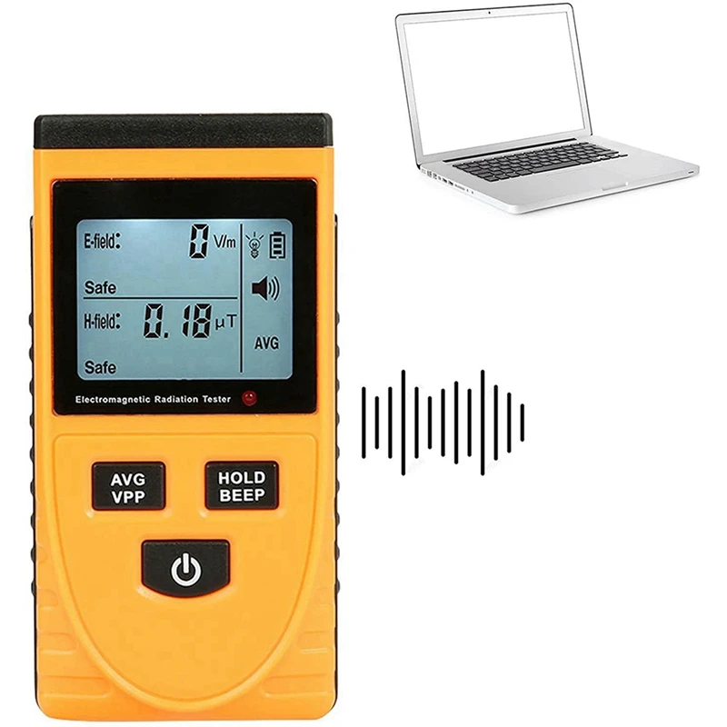 2025 New-2X Socket Radiation Detection,Portable Dosimeter Counter With LCD Display, Radioactive Detector GM3120
