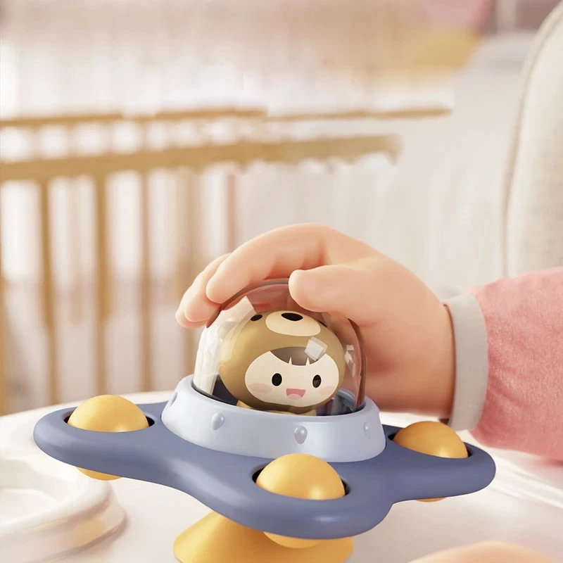 ดูดถ้วยSpinnerของเล่นสําหรับทารก 12-18Months Sensory Development Window Spinnersเด็กSpinning Topsของเล่นสําหรับเด็กวัยหัดเดิน 1-3Y