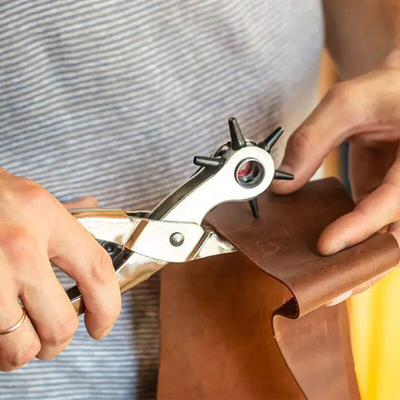 Profissional Couro Punch Tool, Multi Function Alicates, Cinto, Relógio, Correias, Bolsa