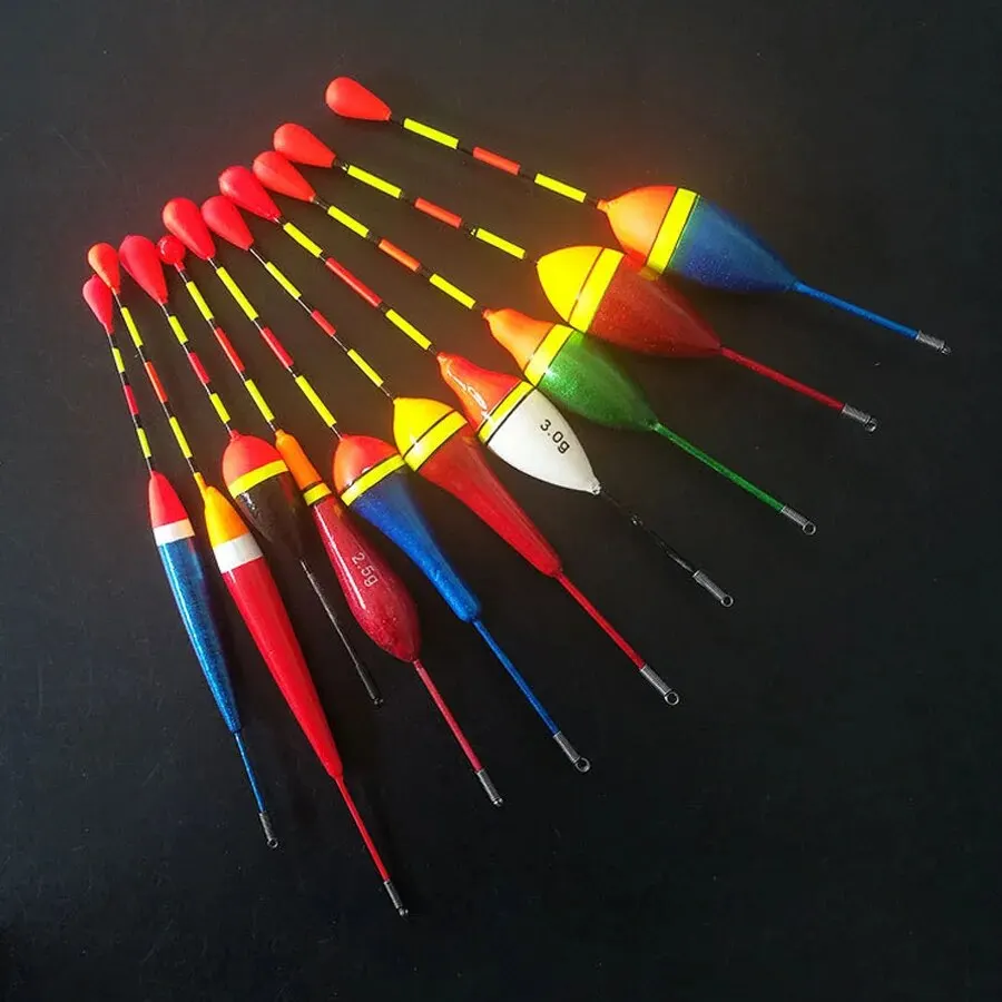 10Pcs/Lot Promotion Fishing Floats Set Mix Size Color Buoy Bobber for Fishing Accessories