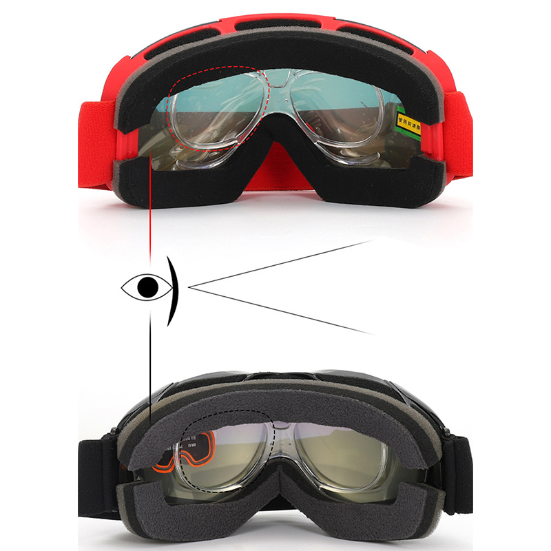 Verschreibung pflicht ige Ski brille rx Einsatz optischer Adapter bieg bares Snowboard flexibler Universal rahmen tr90 Größe Motorrad brille