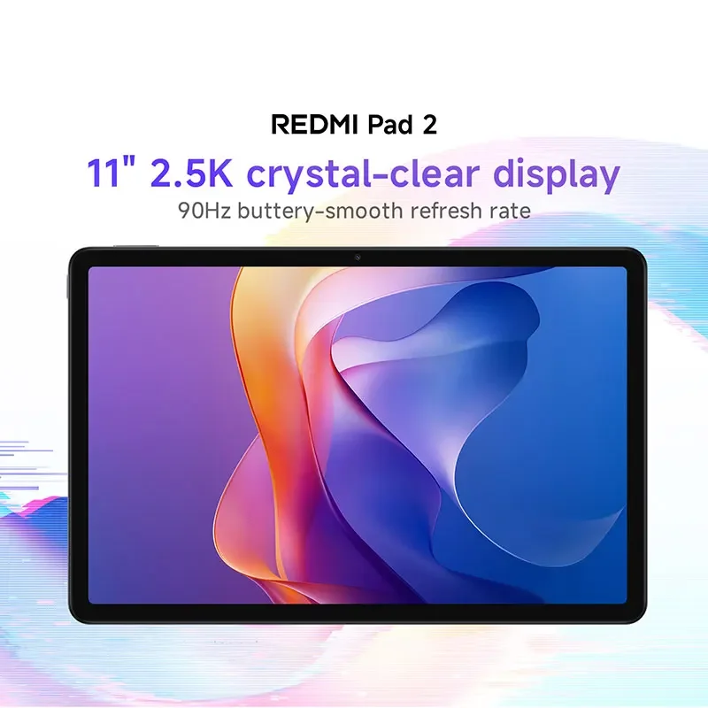 Глобальная версия Xiaomi Redmi Pad 2 Аккумулятор 9000 мАч MTK Helio G100-Ultra 11-дюймовый дисплей Быстрая зарядка Планшет 90 Гц 8 МП HD-камера