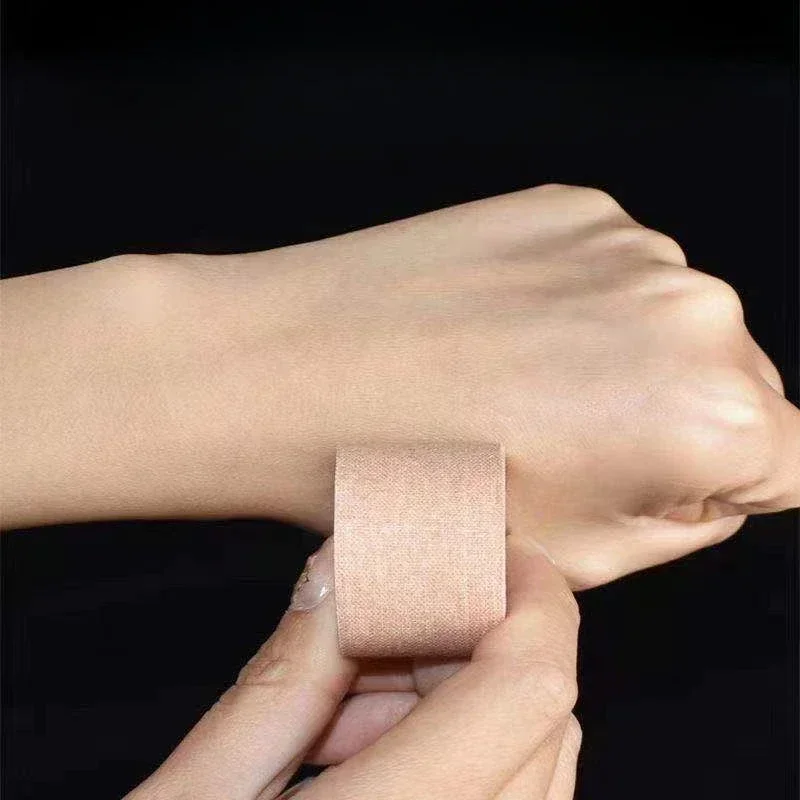 1 szt. Plaster samoprzylepny medyczny bawełniany ręka stopa uzdrawiający bandaż samoprzylepny taśma kolor skóry bandaids apteczka pierwszej pomocy