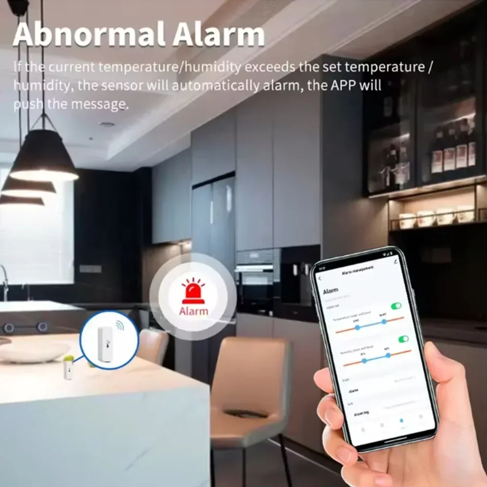 TUYA Zigbee/Cozylife WiFi สมาร์ทอุณหภูมิความชื้นเซนเซอร์ APP สมาร์ทหน้าแรกการแจ้งเตือนระยะไกลเครื่องวัดอุณหภูมิ Alexa Google Home