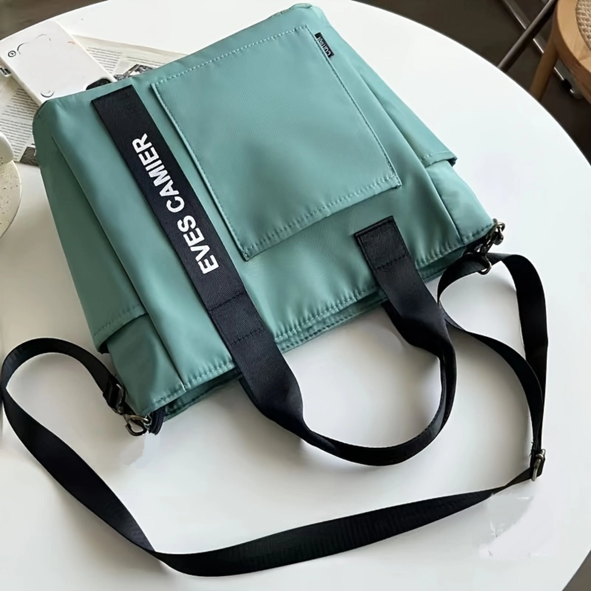 Tragetasche mit mehreren Taschen, Reise- und Arbeits-Umhängetasche, tragbar und langlebig mit verstellbarem Riemen für den Schul- und den täglichen Gebrauch