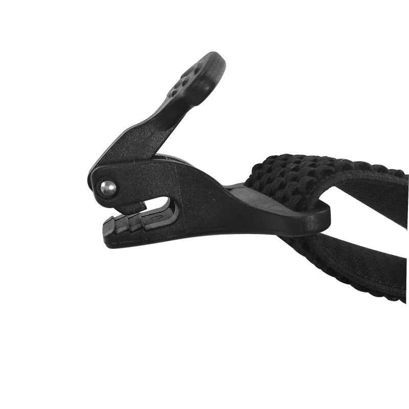 Heavy Duty werkbretels voor heren 3,8 cm breed X-back met 4 plastic grijpersluitingen Verstelbare elastische broekbroekbretels-zwart