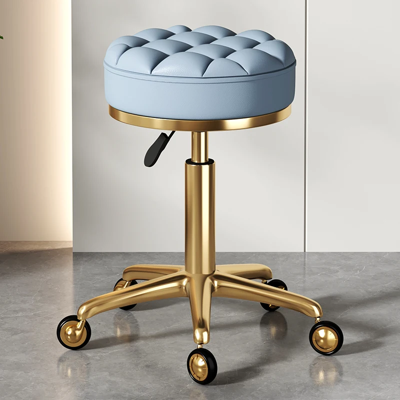 Beauty Chair Specifically Designed for Beauty Salon Adjustable Rotating Pulley Hair Salon Round Stool Tabouret A Roulette 원형의자