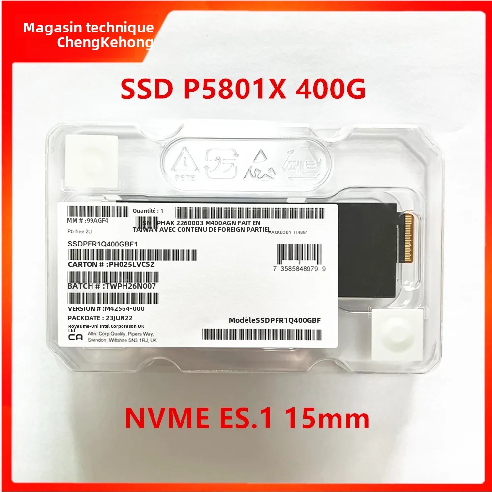 SSD d'origine pour Intel OPSizes E, P5801X, 400G E1. Lecteur à semi-conducteurs de niveau entreprise, interface S, SSug FR1Q400GBF1