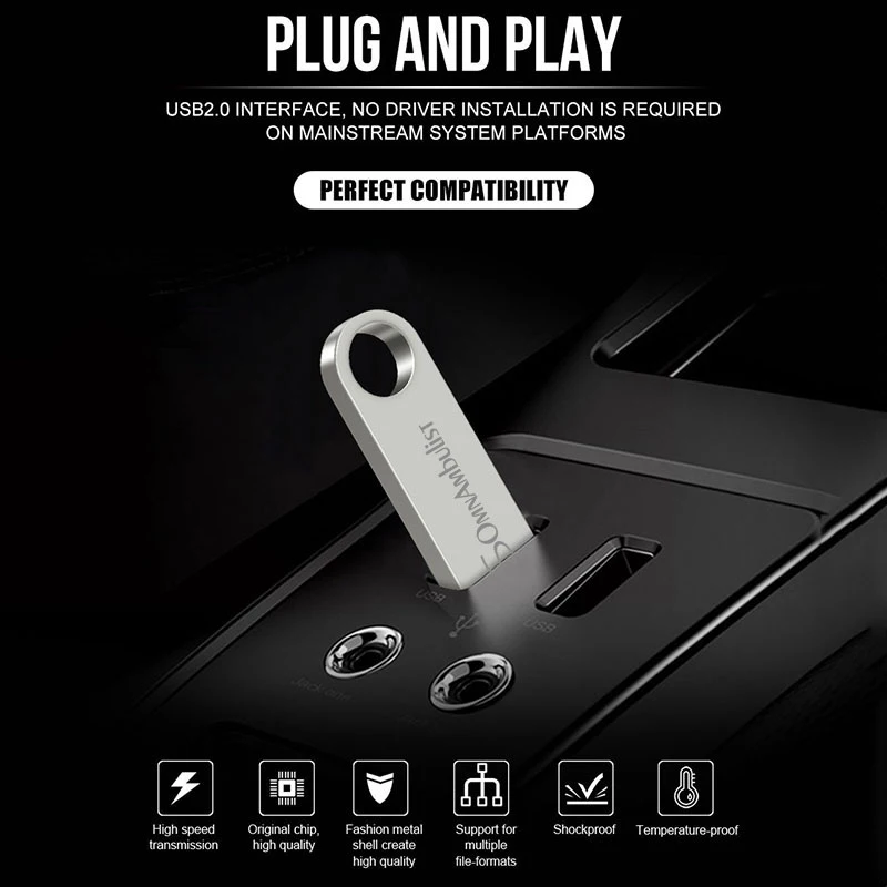 SomnAmbulist Pen Drive 32 GB 64 GB 128 GB USB 2.0 ad alta velocità per PC Mobile Mini Pen Drive 16 GB 32 GB Chiavetta USB 64 GB 8 GB 4 GB