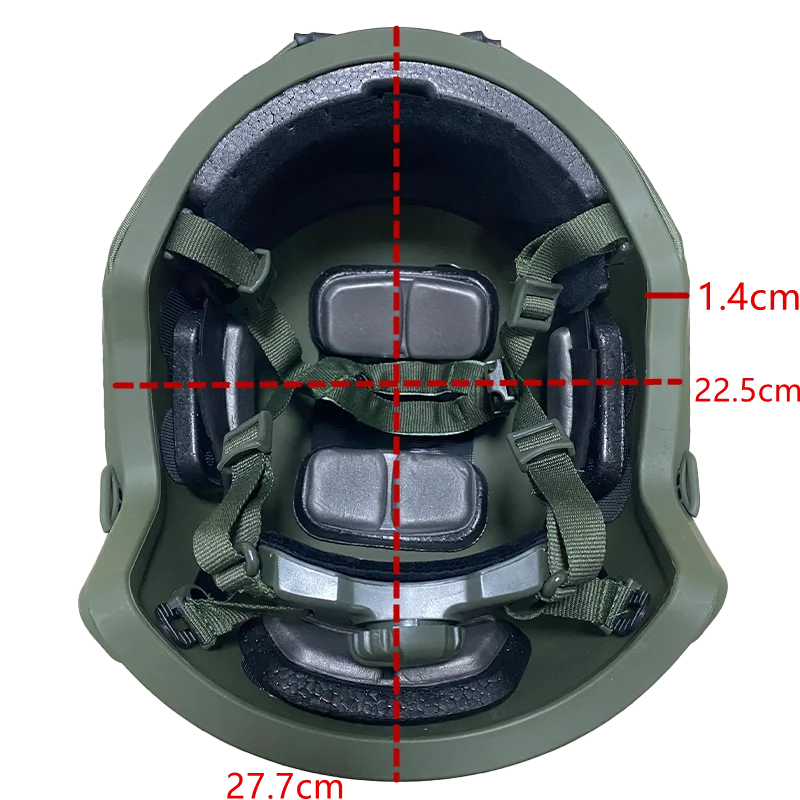 Ballistische ACH Tactische Helm aramidevezel Hoge kwaliteit Ballistische Helm NIJ IIIA SNELLE Wendy's Suspension Pad Ballistische Helm