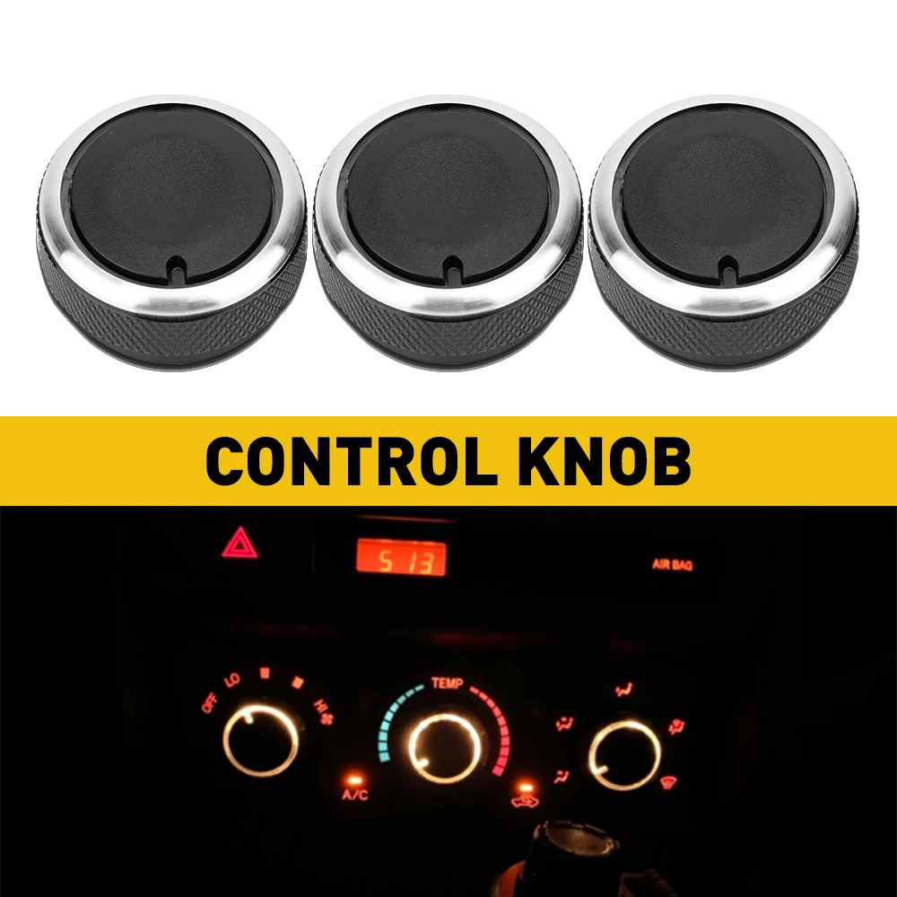 3 Buah Kenop AC Mobil untuk Toyota Tacoma 2005-2015 Vios Platz XP10 Yaris Scion XB Aksesori Kenop Kontrol Pemanas