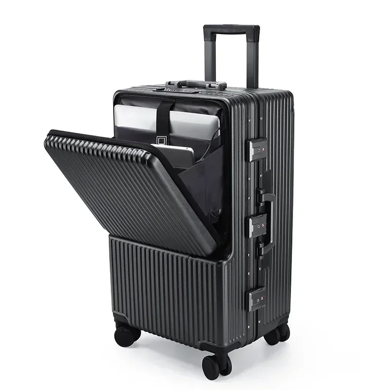 Multifunktionaler Koffer, Trolley, Koffer, Computer, Boarding, Reisegepäck, Koffer mit großem Fassungsvermögen, Passwortbox, Gepäck