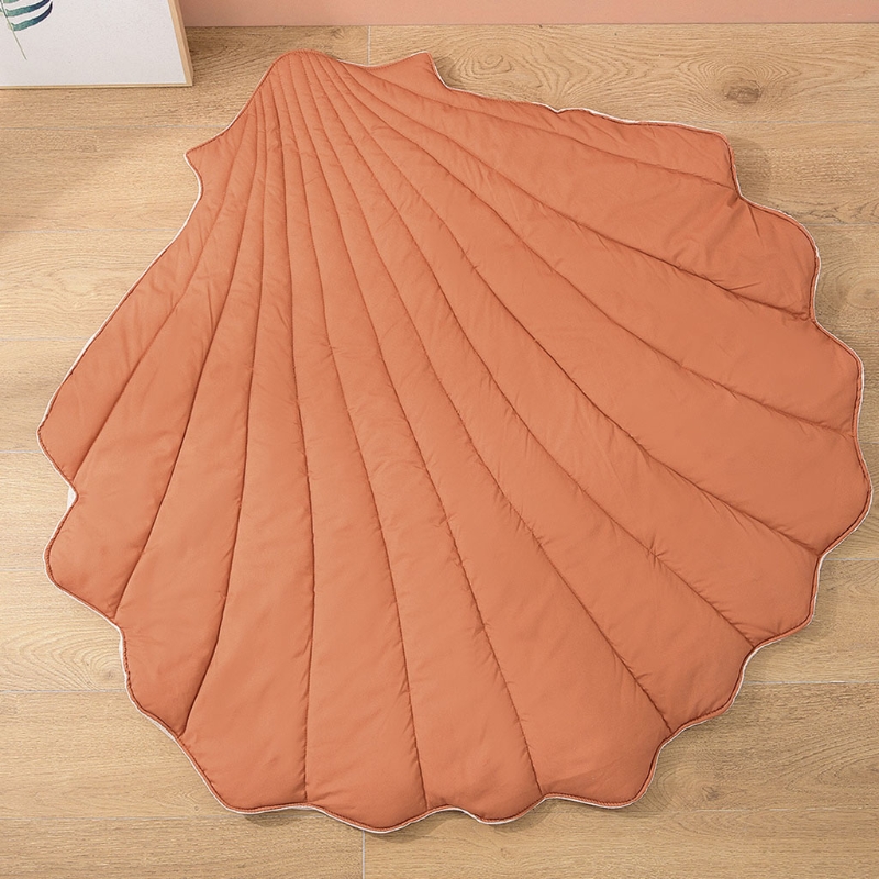 Bebê recém-nascido algodão rastejando tapete cobertor para forma concha rastejando para jogar tapete criança crianças do