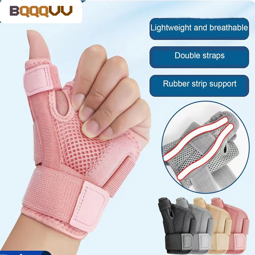 Férula Spica para pulgar ajustable, soporte para muñeca estabilizador de pulgar para hombres y mujeres, artritis del túnel carpiano, tenosinovitis, 1 ud.