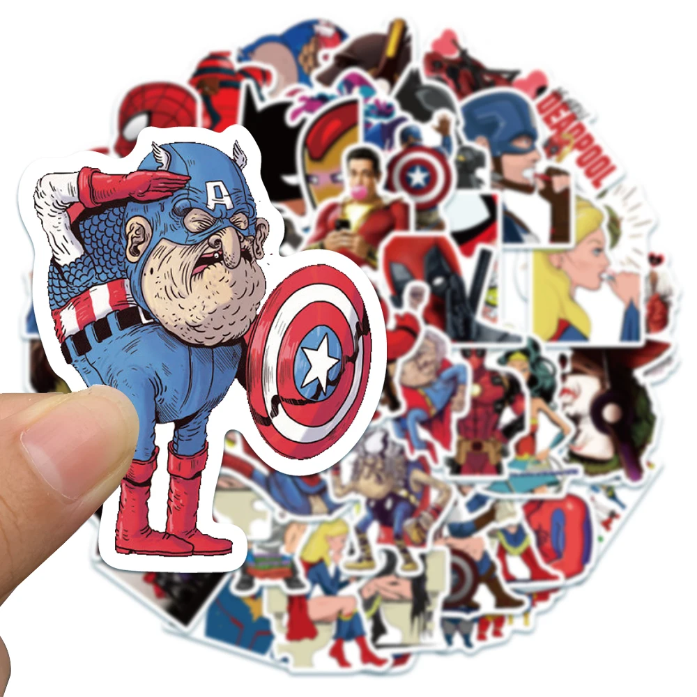 Anime superman graffiti decalque batman decoração adesivo para telefone portátil diário guitarra mala adesivo à prova dwaterproof água crianças brinquedo presente