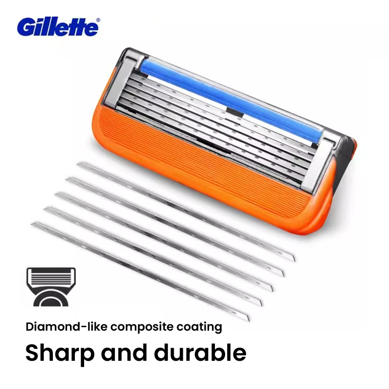 Rasoio da uomo Gillette Razor Fusion 5 con lama ultra sottile e tagliapasta